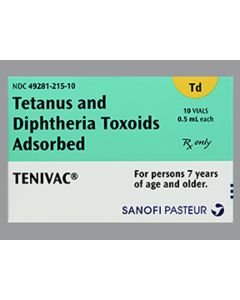 TETANUS DIPH ADULT TD TENIVAC SDV 10/BX