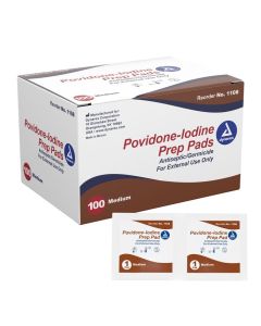 PREP PAD PVP 100/BX povidone iodine